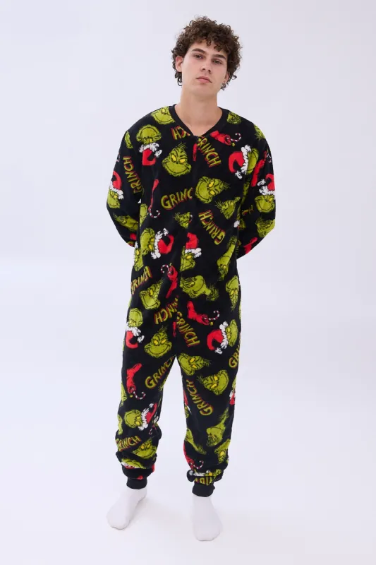 The Grinch Printed Crew Neck Onesie sold by Bluenotes