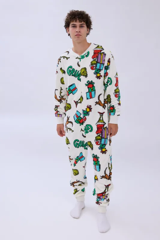 The Grinch Printed Crew Neck Onesie sold by Bluenotes