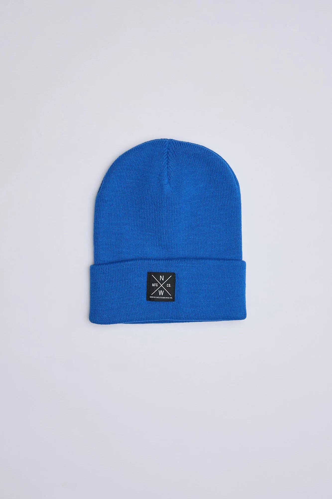 North Western Logo Patch Roll Cuff Beanie sold by Bluenotes