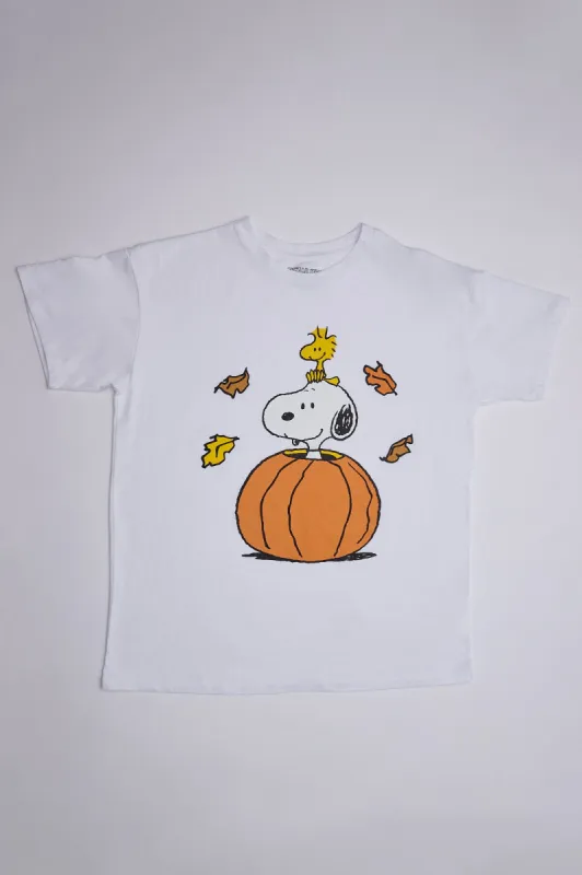 Peanuts Snoopy Halloween Pumpkin Graphic Relaxed Tee sold by Bluenotes