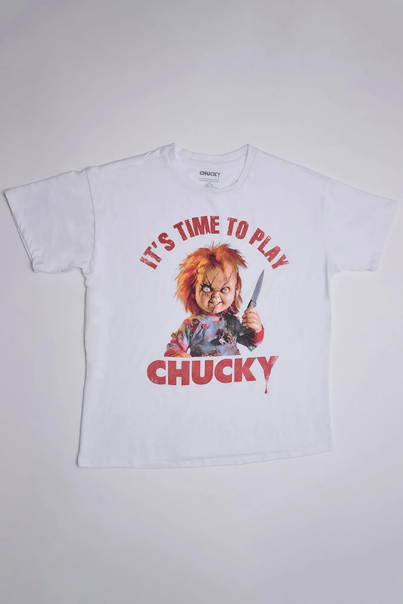 Chucky It's Time To Play Graphic Relaxed Tee sold by Bluenotes
