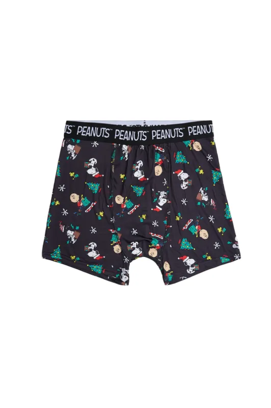 Peanuts Snoopy Christmas Tree Printed Boxer Briefs sold by Bluenotes