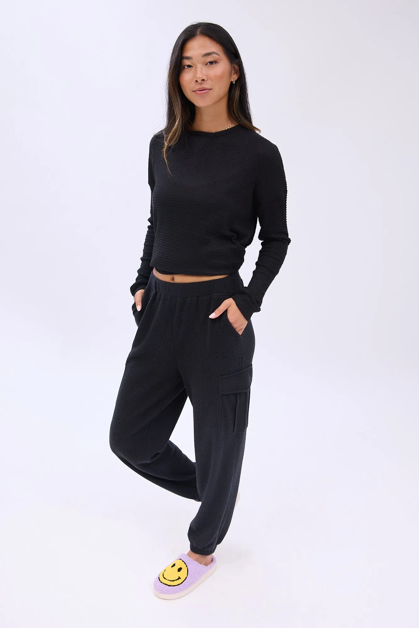 Waffle Knit Cargo Pajama Jogger sold by Bluenotes product image thumbnail 3