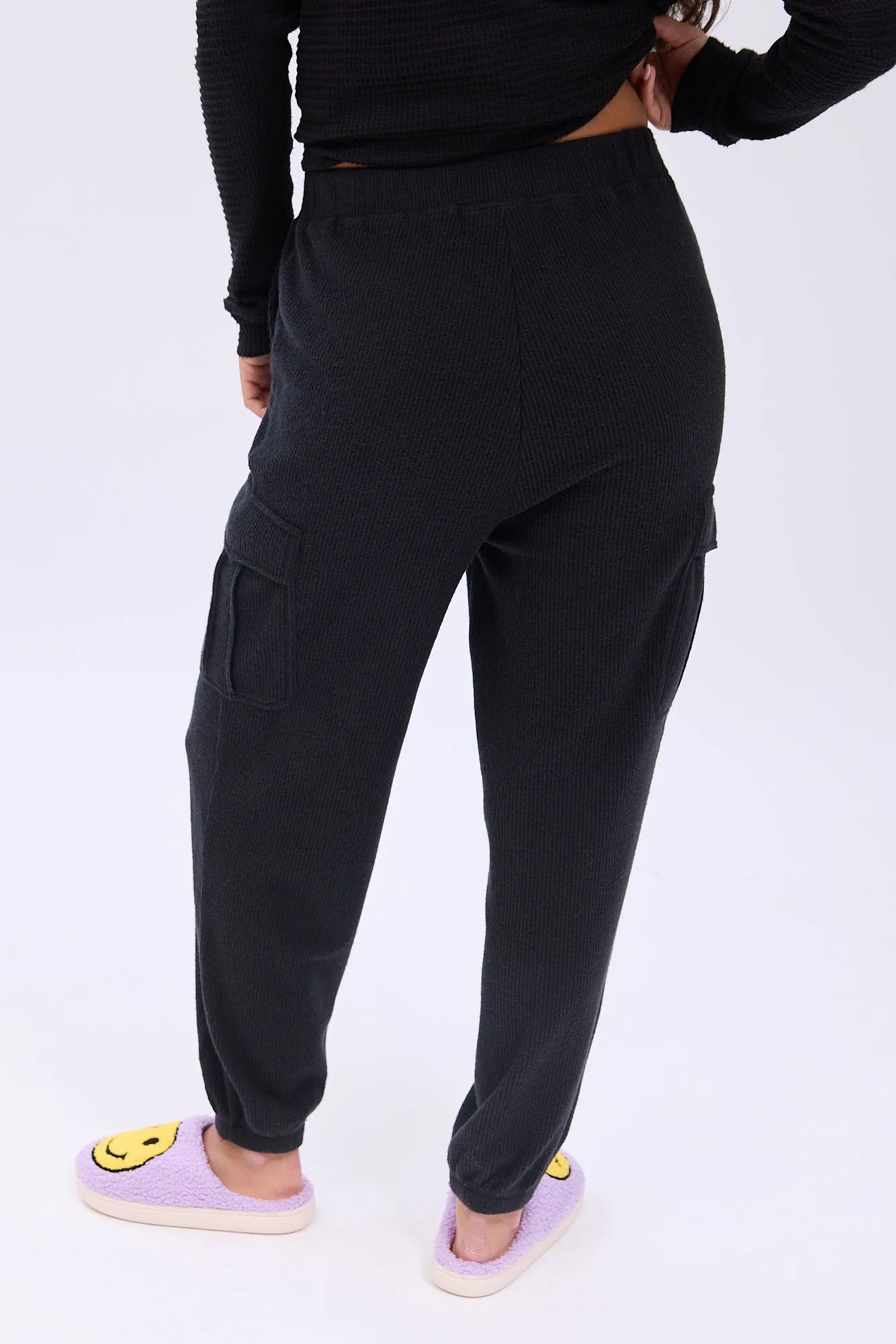 Waffle Knit Cargo Pajama Jogger sold by Bluenotes product image thumbnail 5