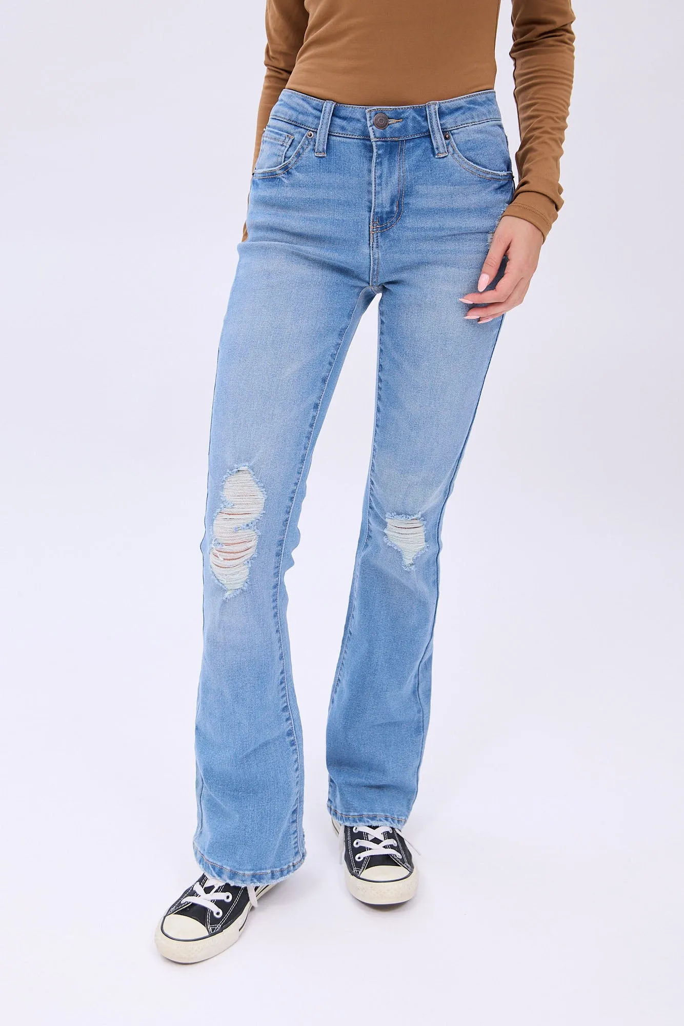 Mid Rise Bootcut Jeans sold by Bluenotes