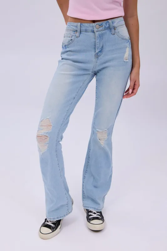Mid Rise Bootcut Jeans sold by Bluenotes