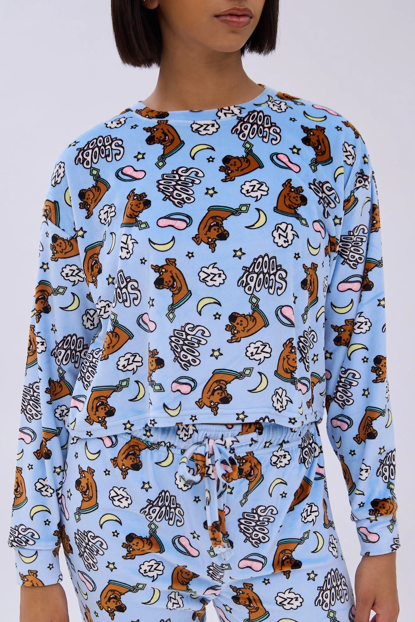 Scooby-Doo Printed Velour Pajama Jogger And Tee Set sold by Bluenotes product image thumbnail 3