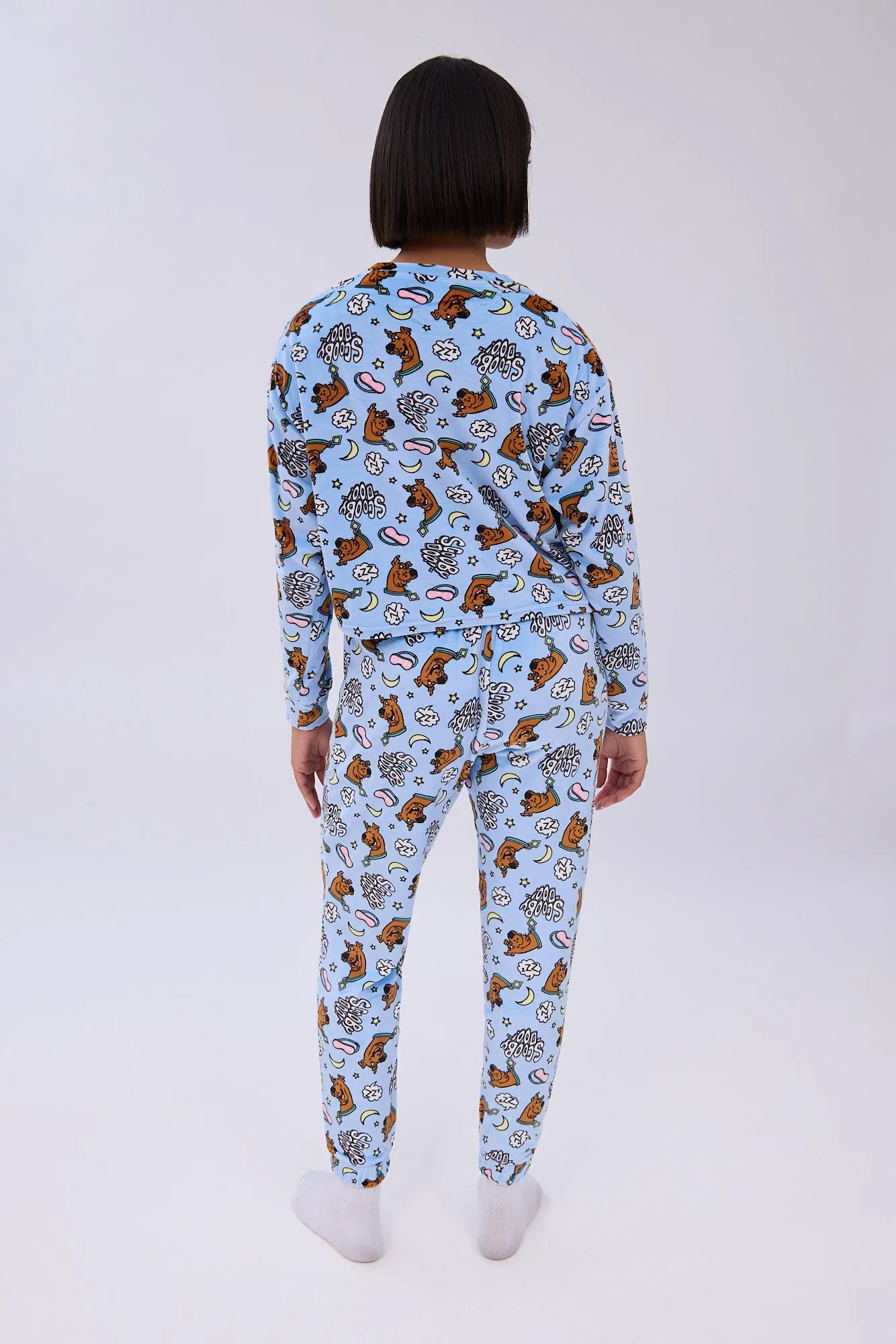 Scooby-Doo Printed Velour Pajama Jogger And Tee Set sold by Bluenotes product image thumbnail 4