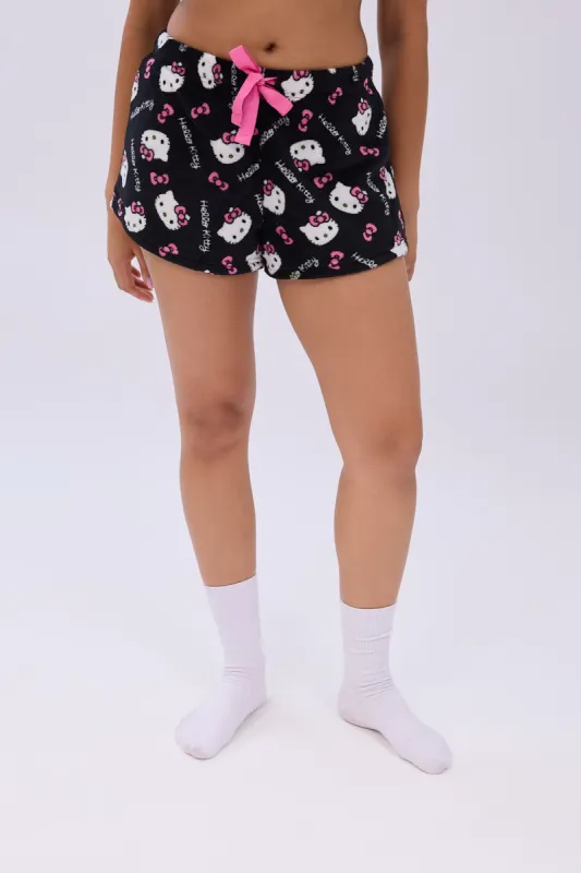 Hello Kitty Bow Printed Pajama Shorts sold by Bluenotes