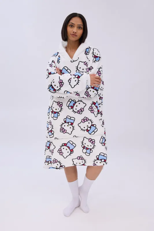 Hello Kitty Printed Oversized Hoodie sold by Bluenotes