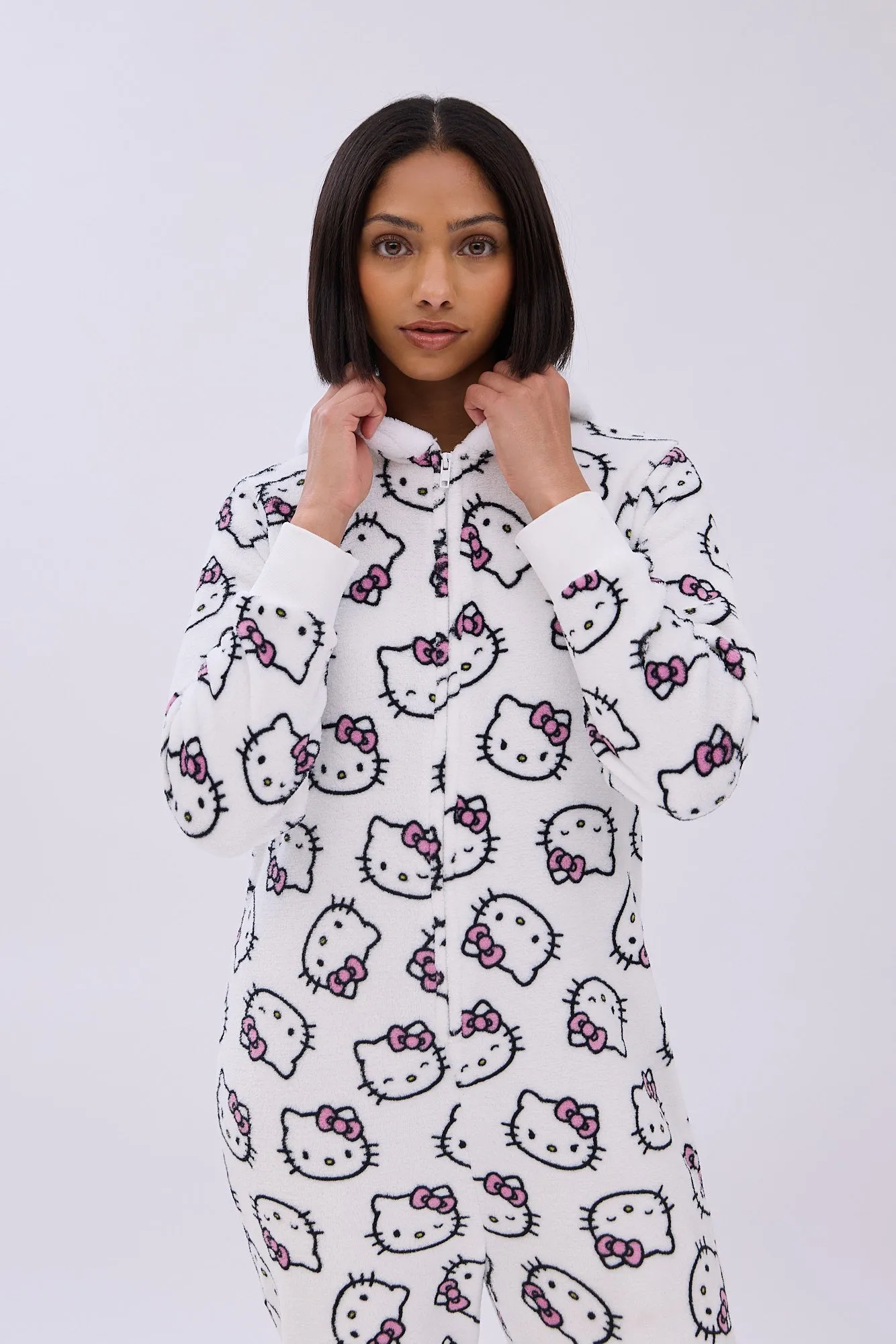 Hello Kitty Wink Printed Hooded Onesie sold by Bluenotes product image thumbnail 3