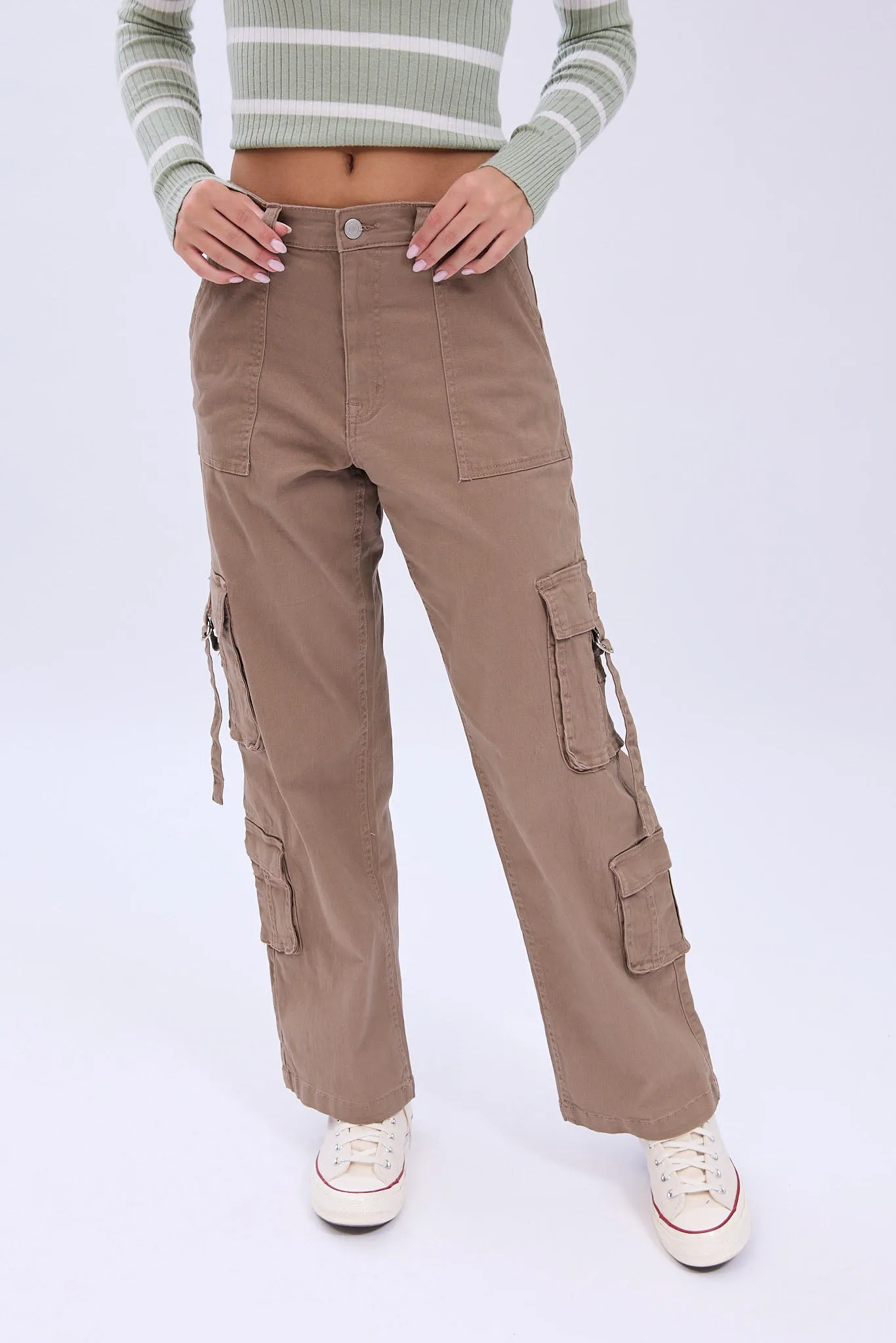 Super High Rise Baggy Cargo Twill Pants sold by Bluenotes