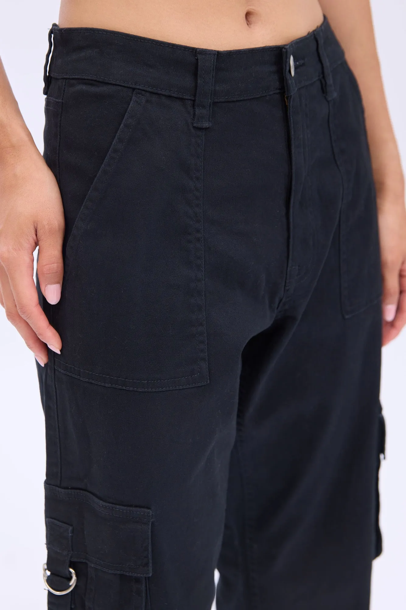 Super High Rise Baggy Cargo Twill Pants sold by Bluenotes product image thumbnail 4