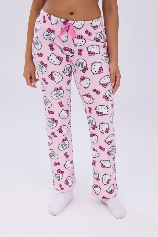 Hello Kitty Bow Printed Pajama Pants sold by Bluenotes