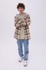 North Western Hooded Plaid Flannel Overshirt sold by Bluenotes