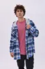 North Western Hooded Plaid Flannel Overshirt sold by Bluenotes