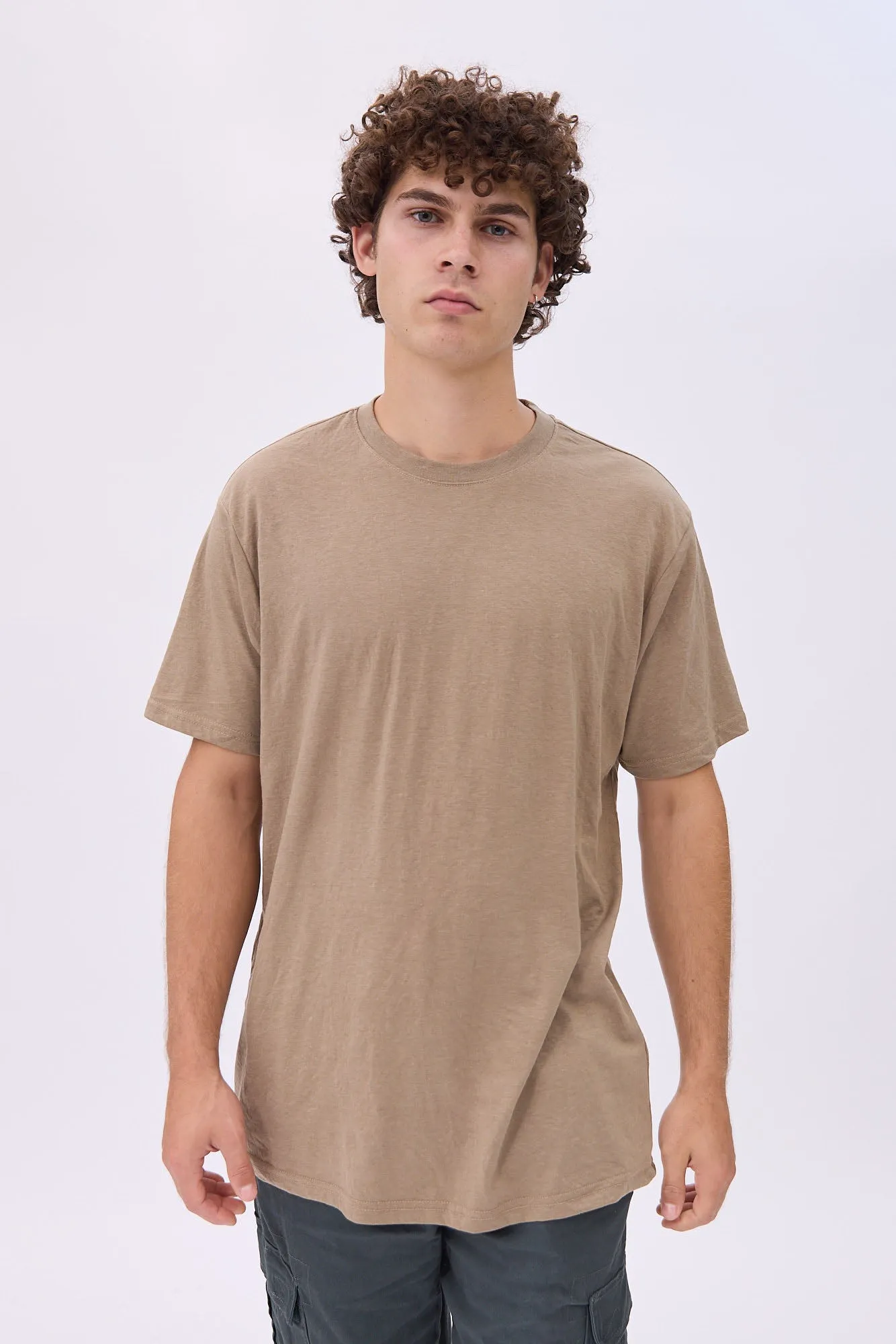 Basic Relaxed Crew Neck Tee sold by Bluenotes