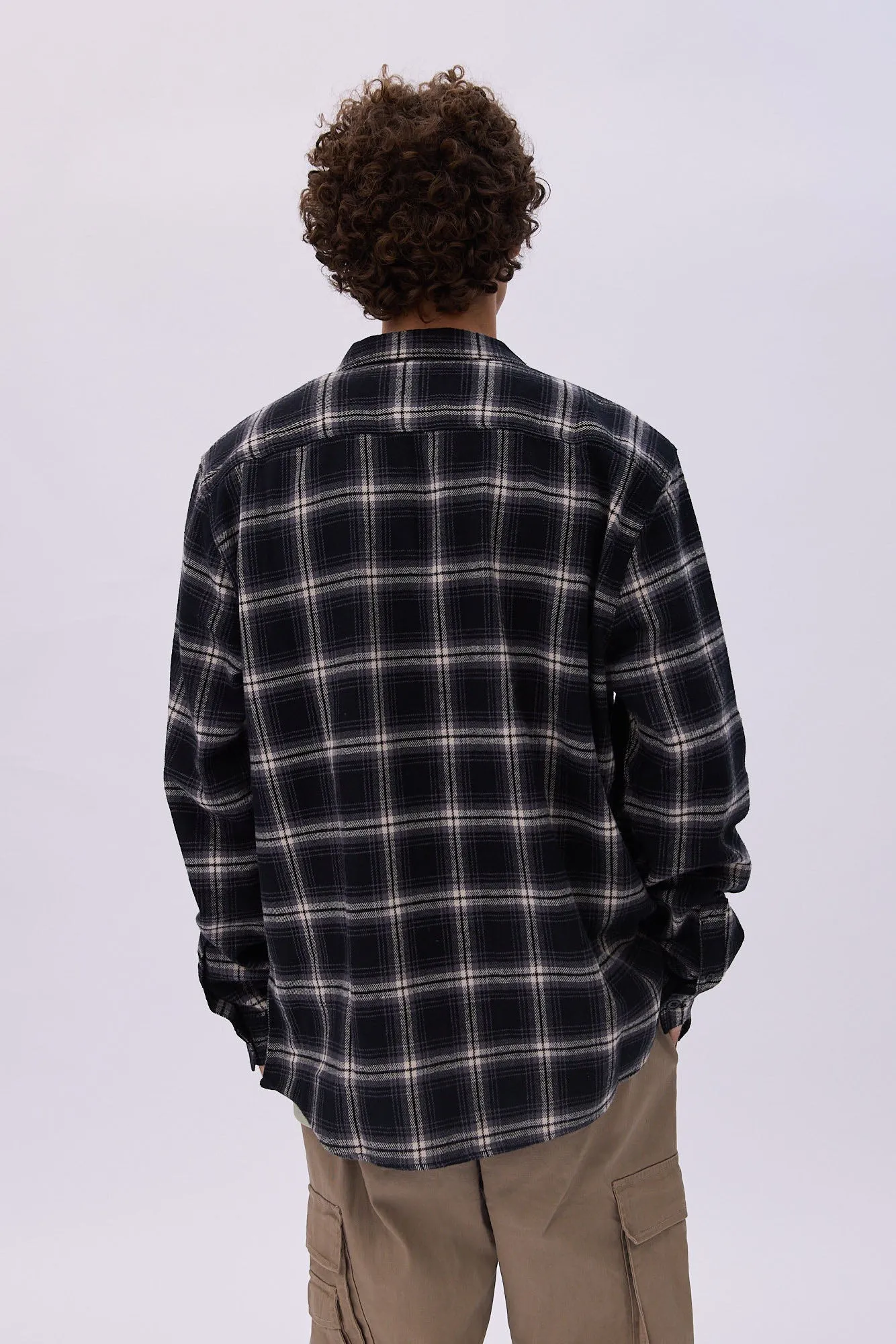 North Western 2 Pocket Plaid Flannel Overshirt sold by Bluenotes product image thumbnail 3