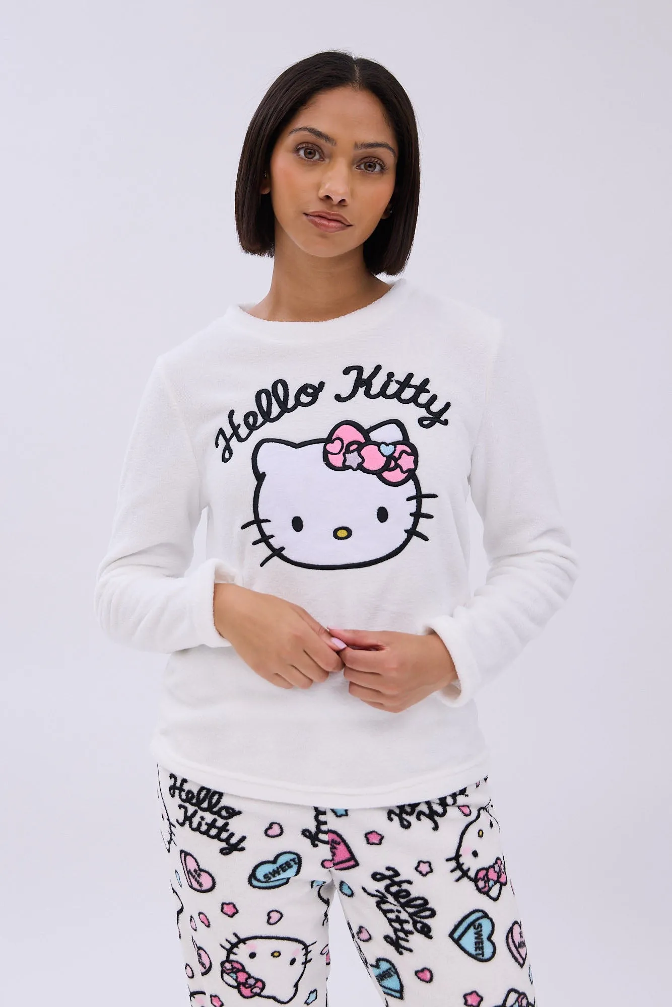 Hello Kitty Bow Printed Pajama Jogger And Tee Set sold by Bluenotes product image thumbnail 2