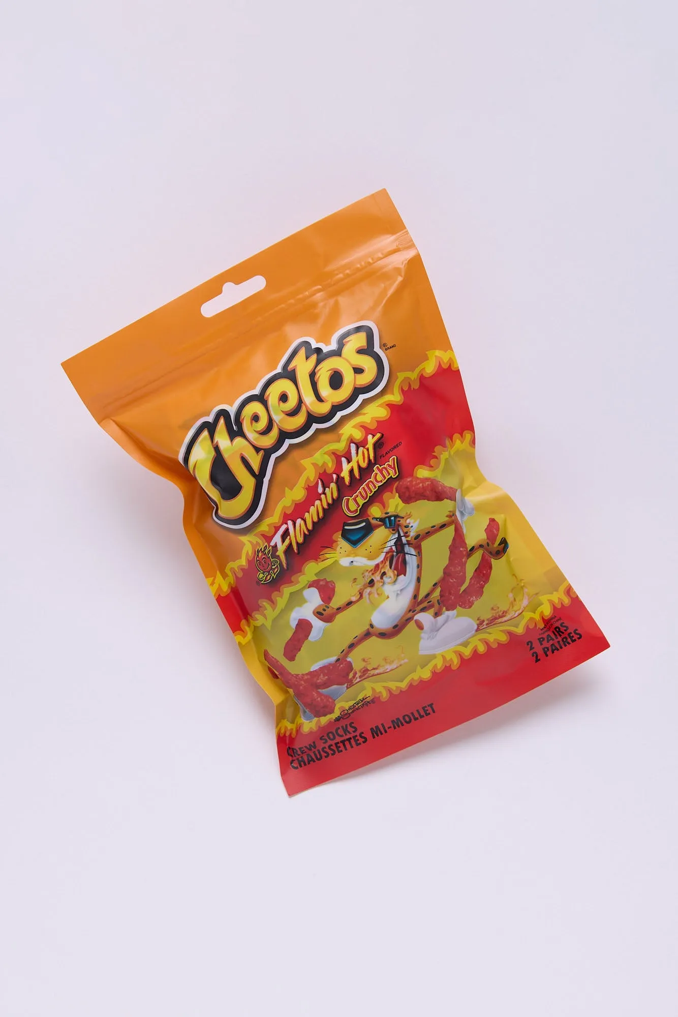 Cheetos Crew Socks Giftable 2-Pack sold by Bluenotes product image thumbnail 2