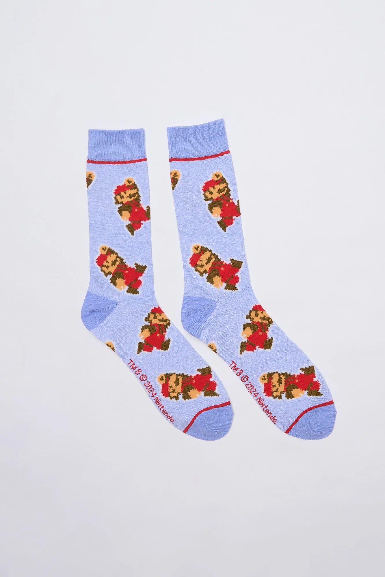 Retro Mario Printed Crew Socks sold by Bluenotes