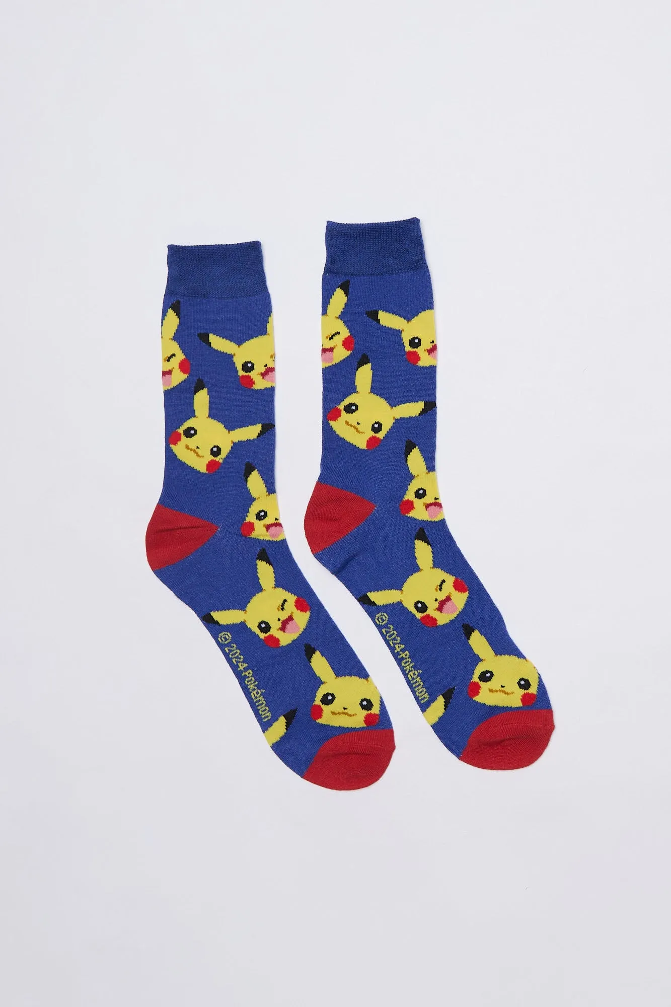 Pikachu Pokémon Printed Crew Socks sold by Bluenotes