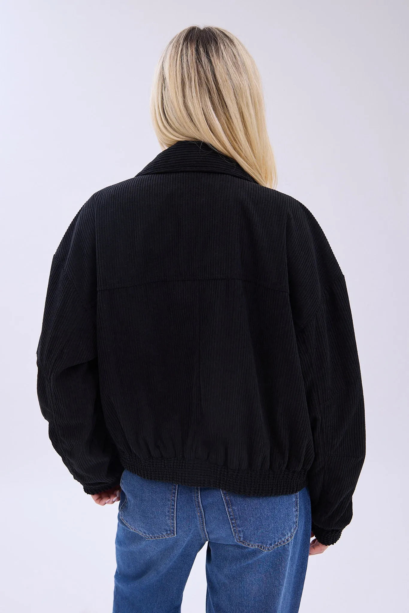 Corduroy Oversized Cargo Bomber Jacket sold by Bluenotes product image thumbnail 5