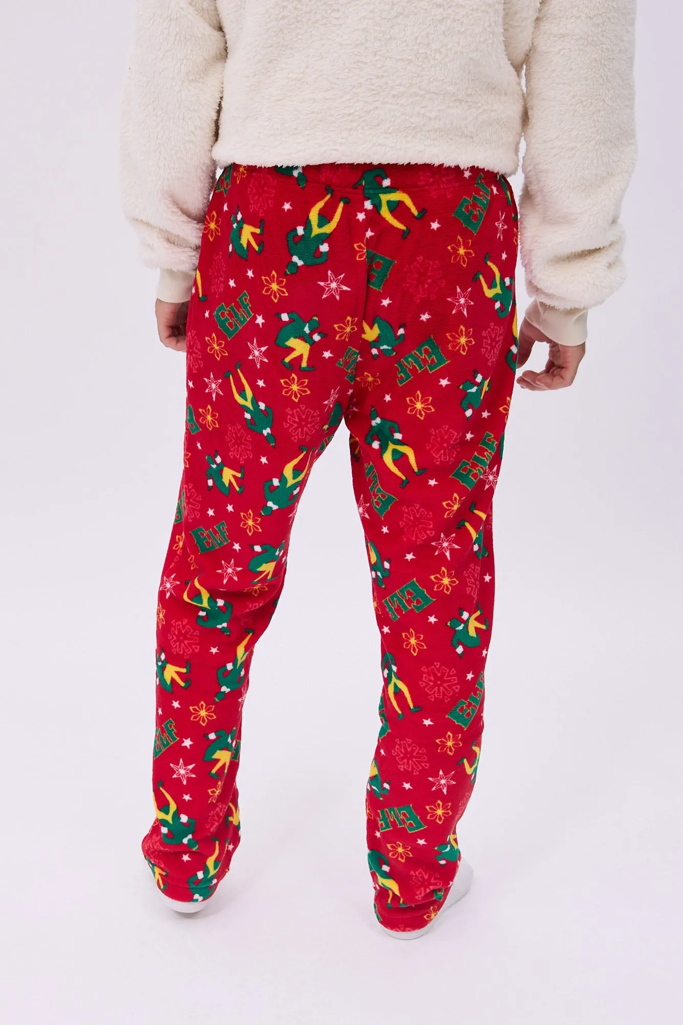 Elf Printed Plush Pajama Pants sold by Bluenotes product image thumbnail 3