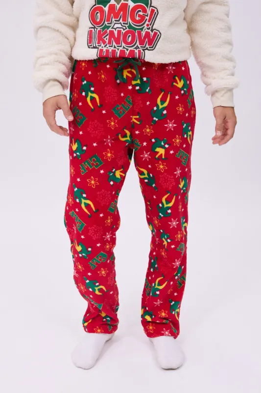 Elf Printed Plush Pajama Pants sold by Bluenotes