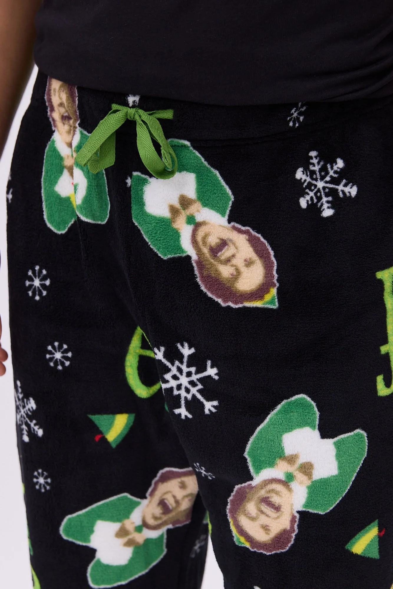 Elf Printed Plush Pajama Pants sold by Bluenotes product image thumbnail 2