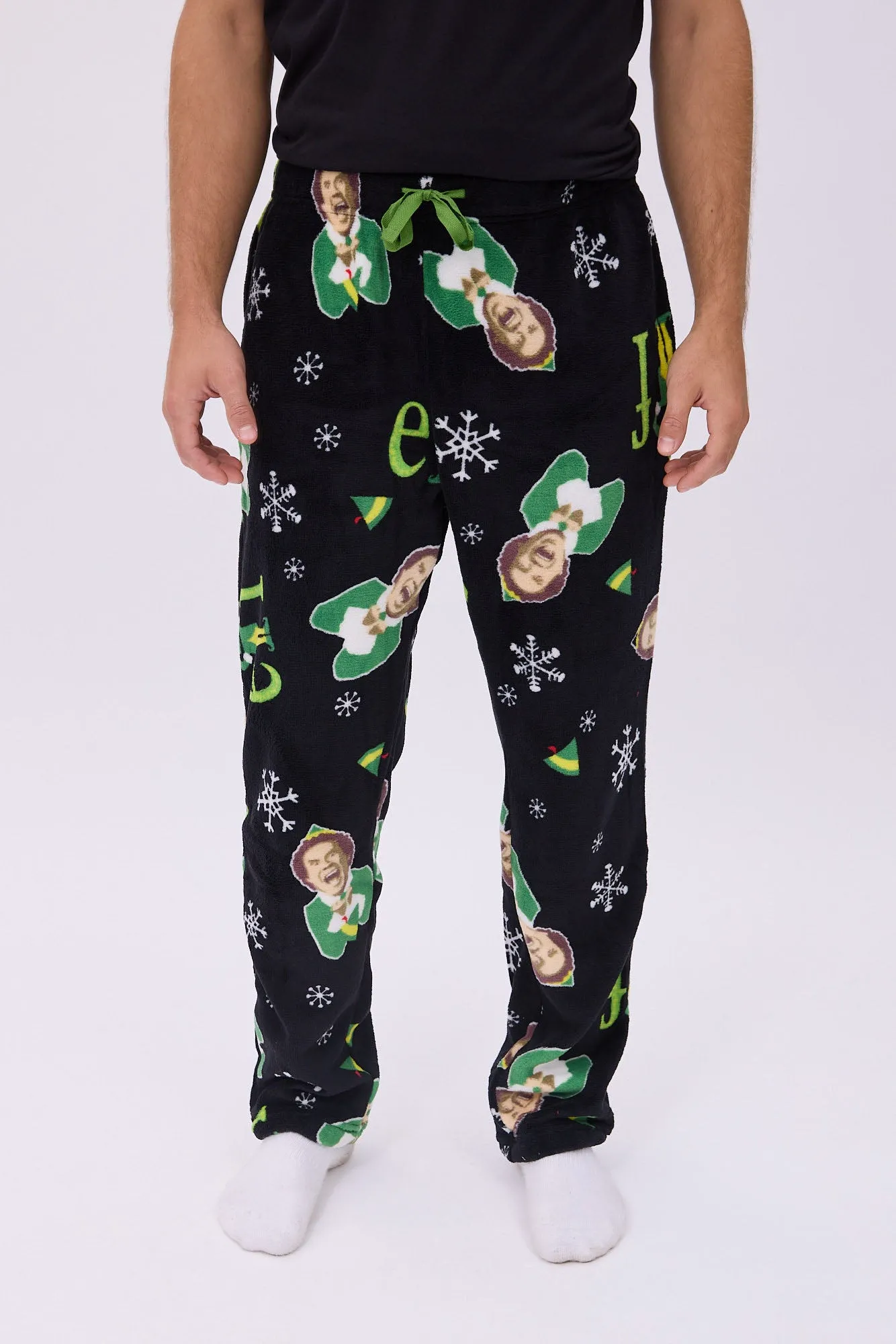 Elf Printed Plush Pajama Pants sold by Bluenotes
