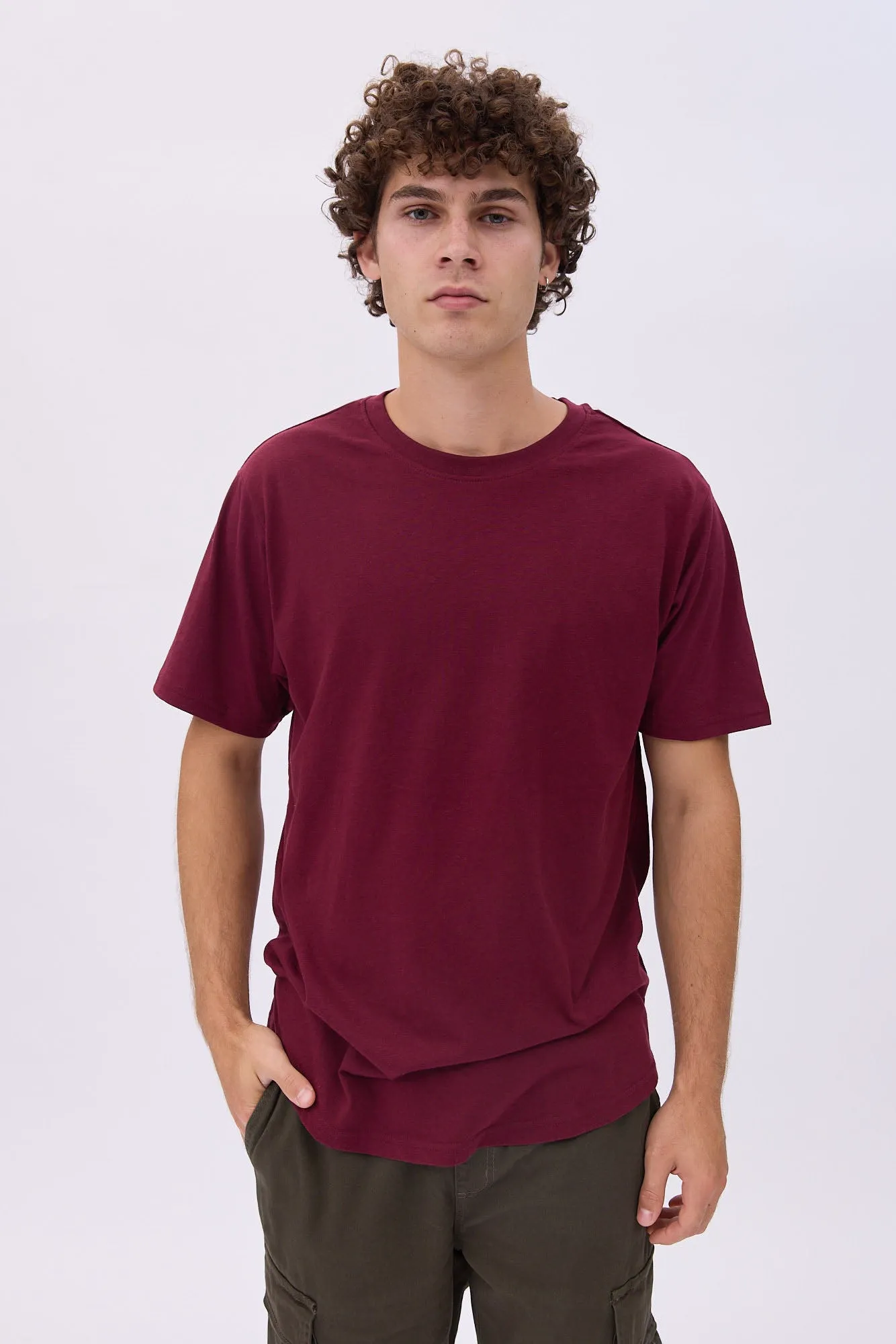 Basic Relaxed Crew Neck Tee sold by Bluenotes