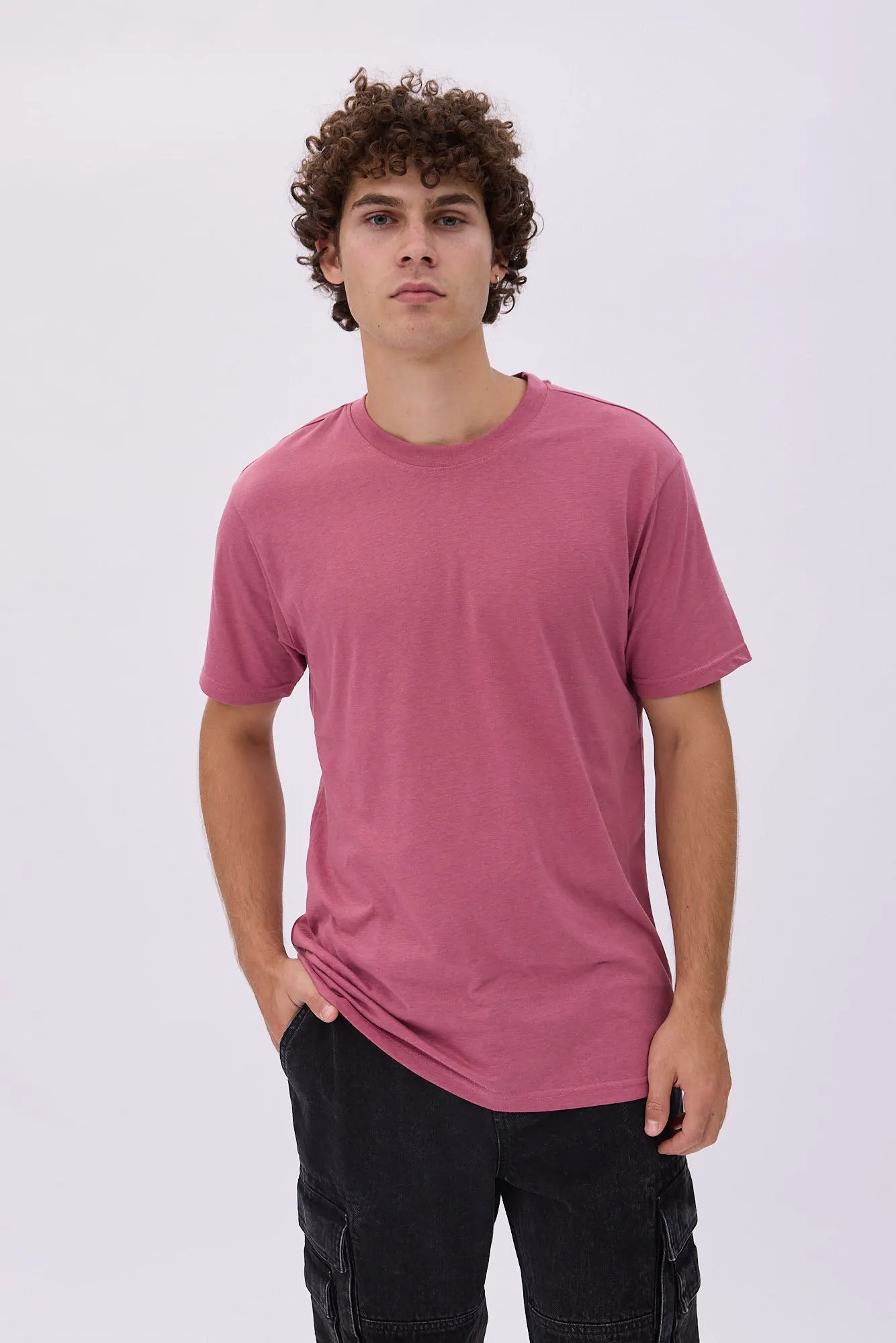 Basic Relaxed Crew Neck Tee sold by Bluenotes