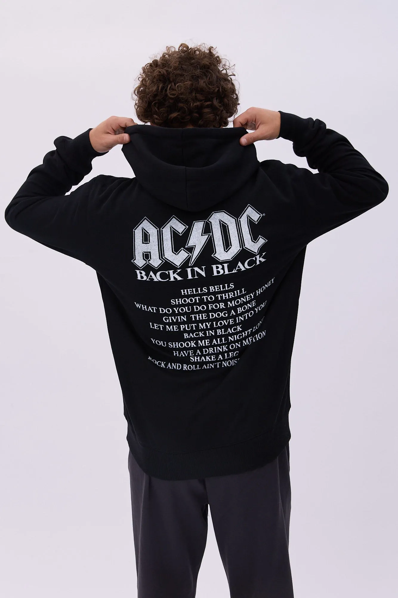 AC/DC Back In Black Graphic Hoodie sold by Bluenotes product image thumbnail 2