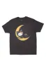 Hello Kitty Cat And Crescent Moon Glitter Graphic Relaxed Tee sold by Bluenotes