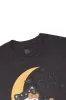 Hello Kitty Cat And Crescent Moon Glitter Graphic Relaxed Tee sold by Bluenotes