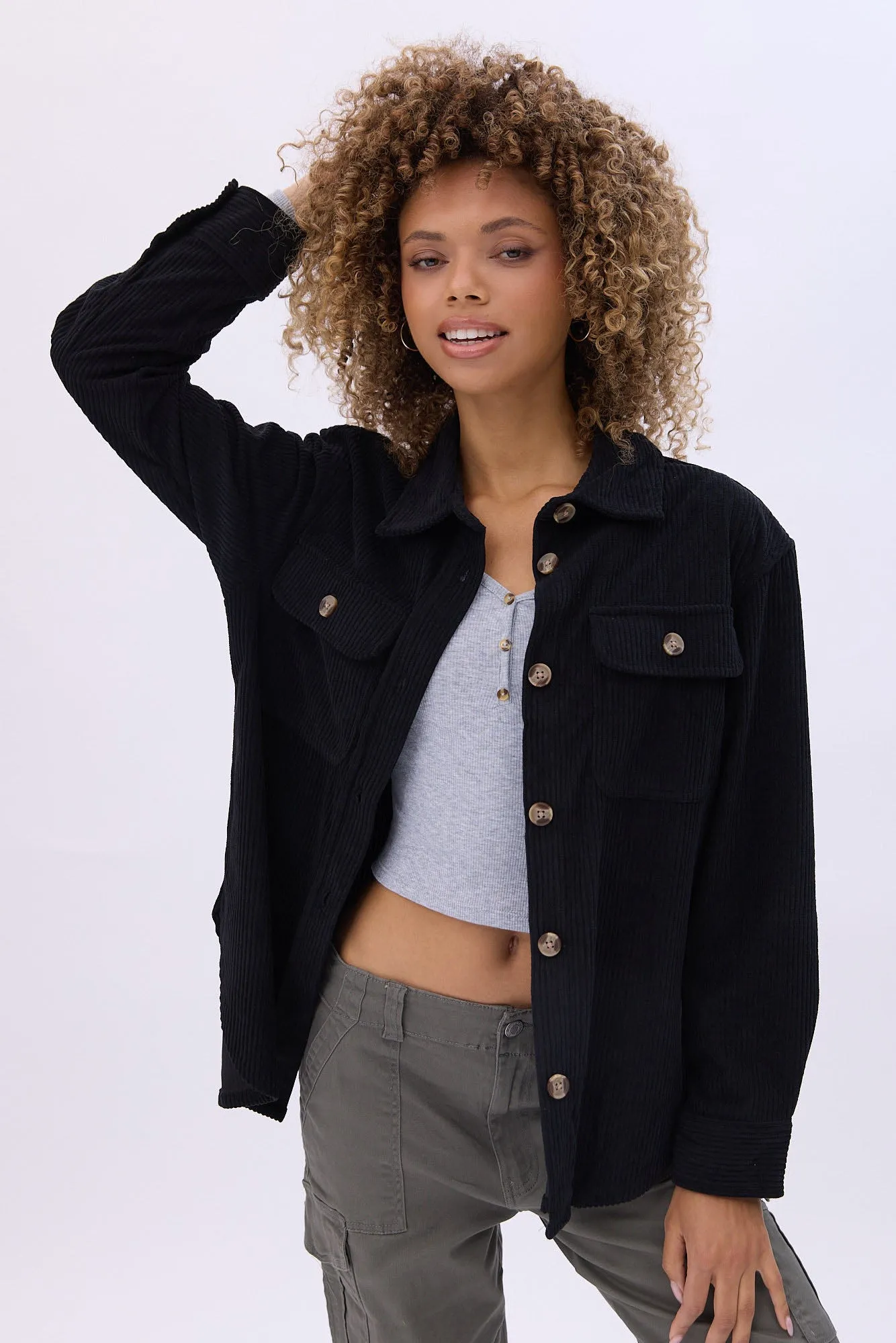 Corduroy Shacket With Pockets sold by Bluenotes product image thumbnail 5