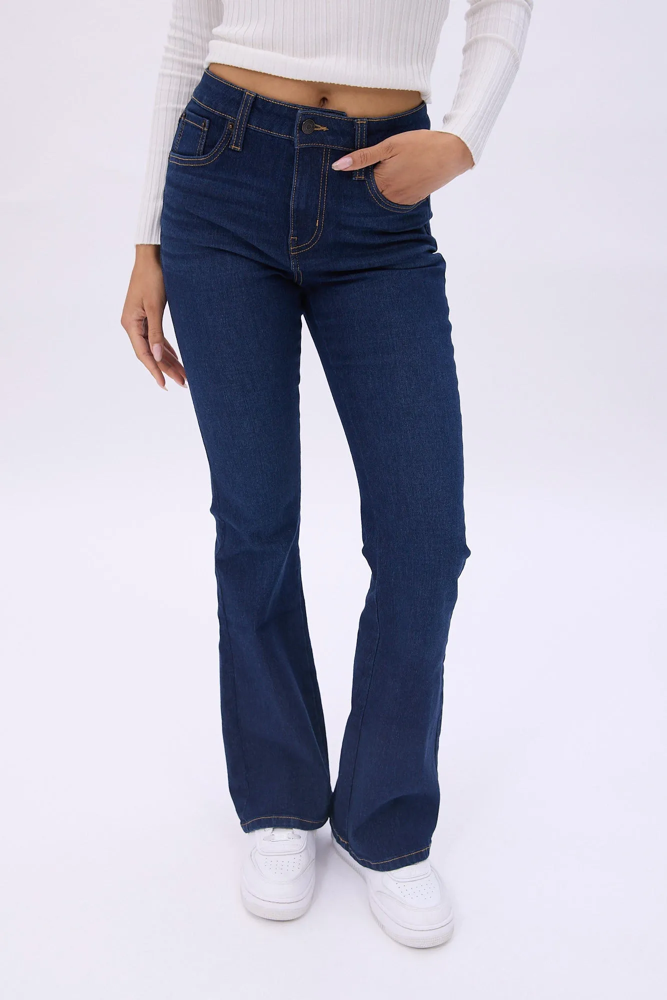 High Rise Flare Jeans sold by Bluenotes