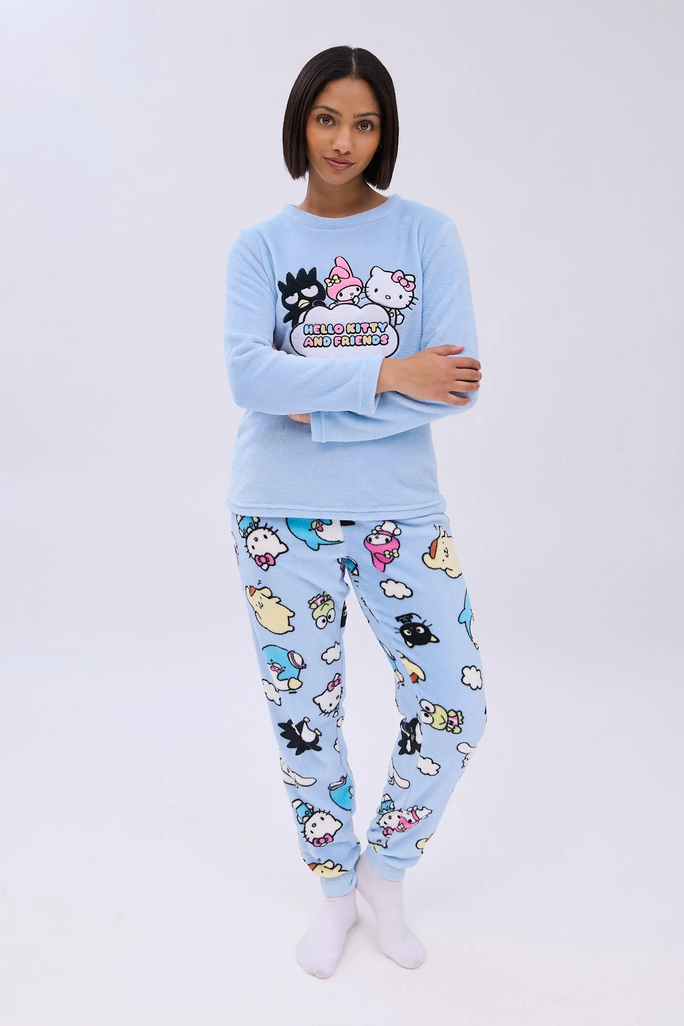 Hello Kitty And Friends Printed Pajama Jogger And Tee Set sold by Bluenotes
