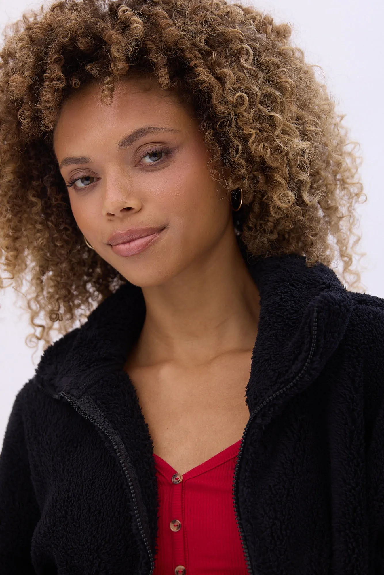 Sherpa Zip-Up Sweatshirt sold by Bluenotes product image thumbnail 3