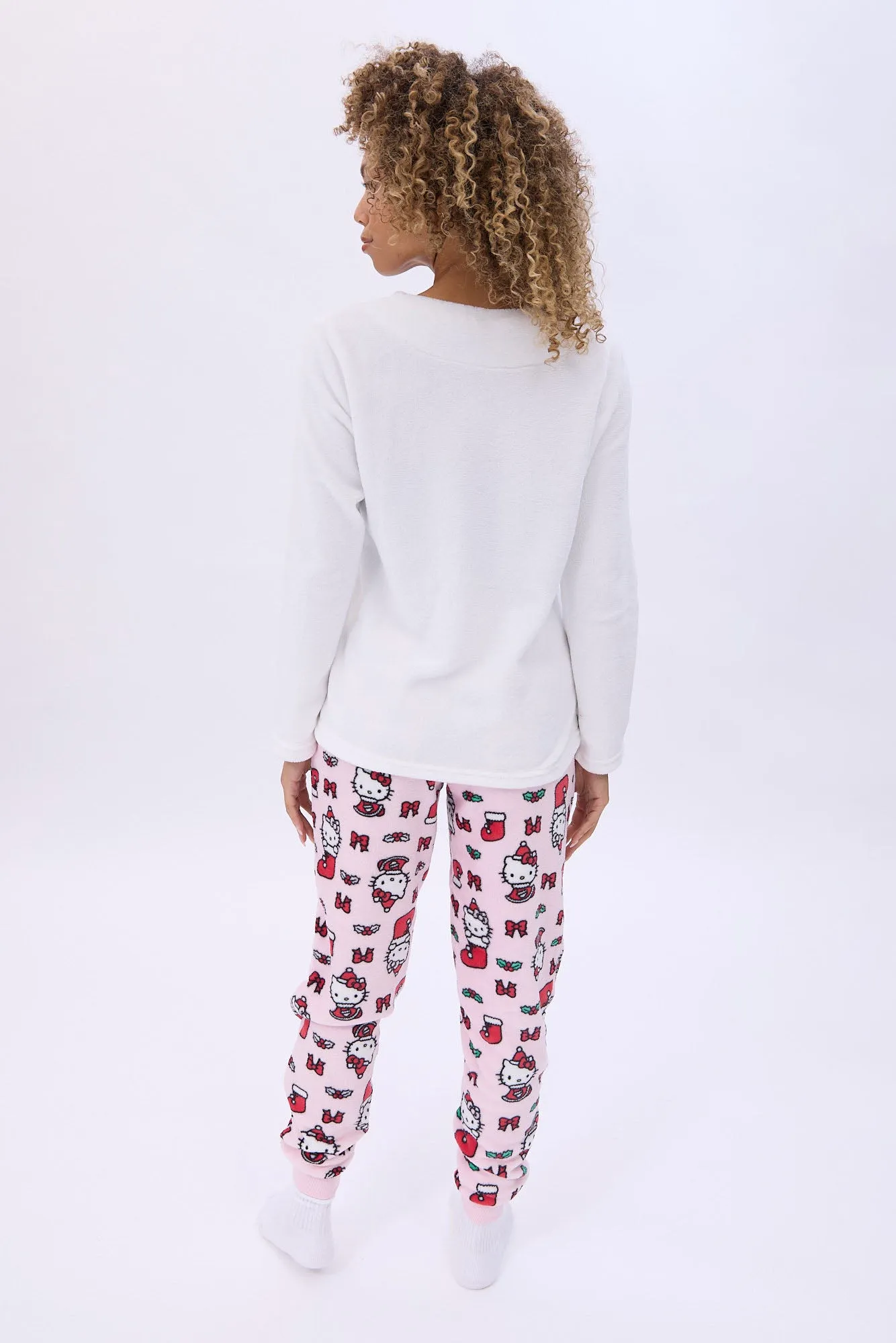Hello Kitty Bow Printed Pajama Jogger And Tee Set sold by Bluenotes product image thumbnail 4