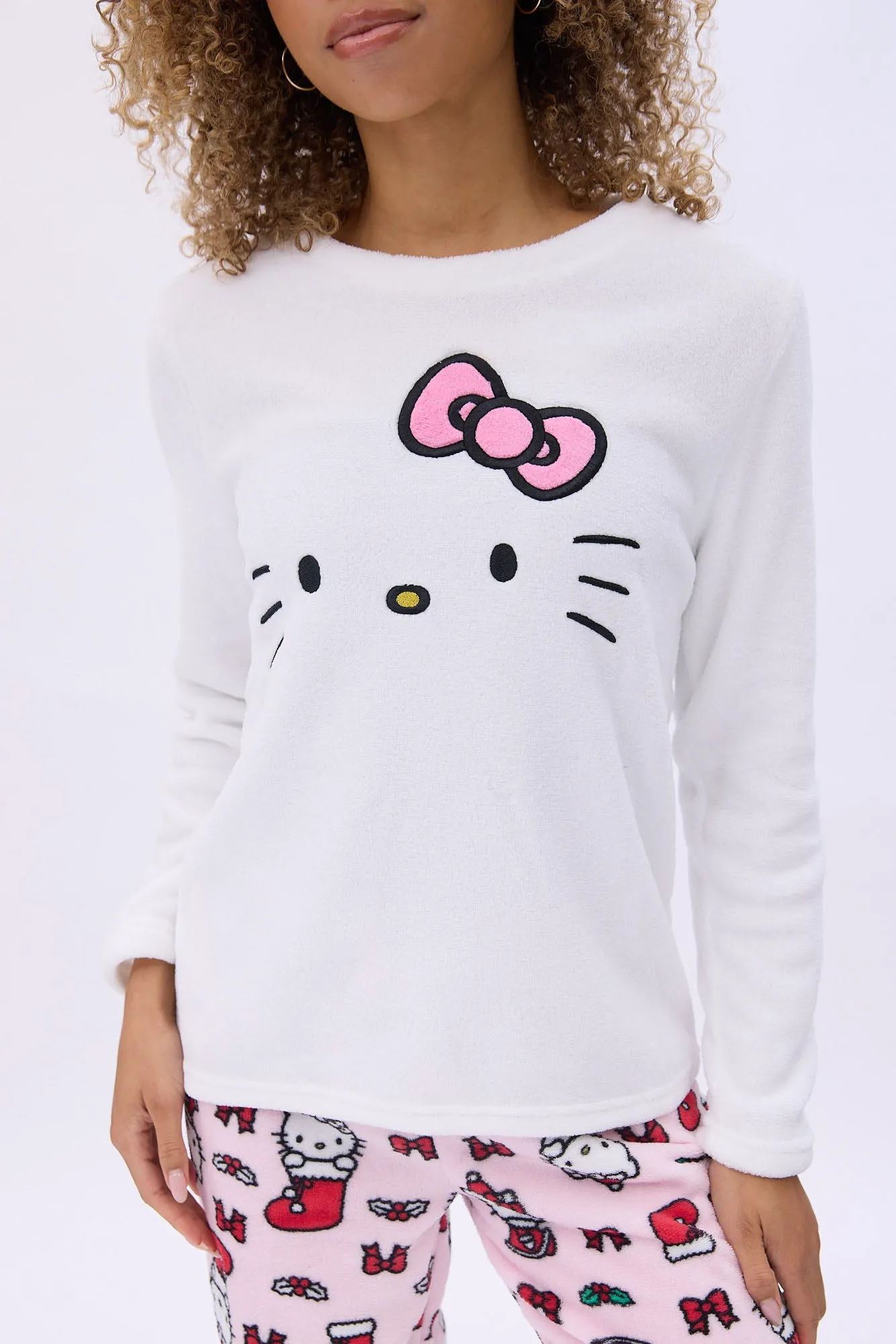 Hello Kitty Bow Printed Pajama Jogger And Tee Set sold by Bluenotes product image thumbnail 3