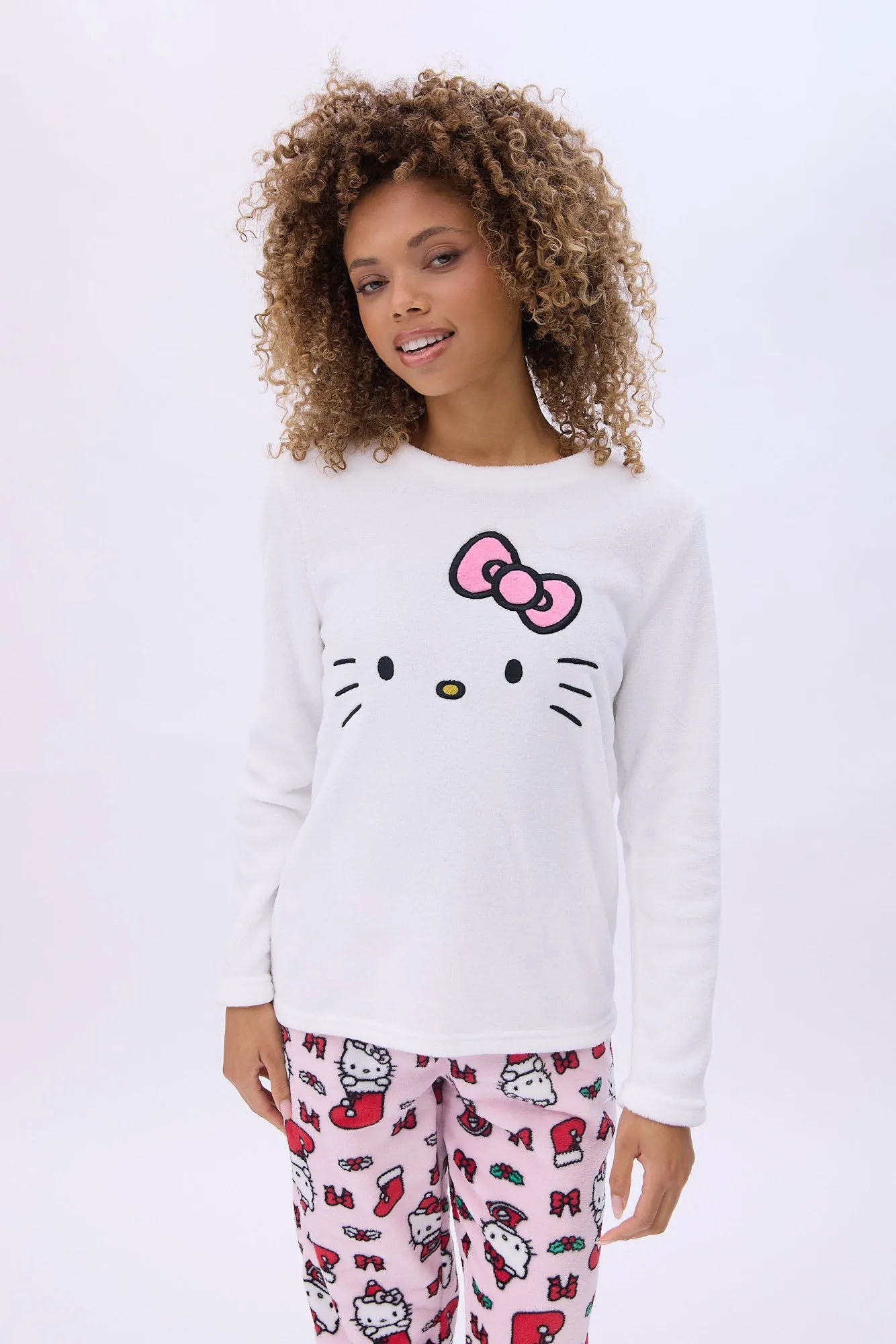 Hello Kitty Bow Printed Pajama Jogger And Tee Set sold by Bluenotes product image thumbnail 2
