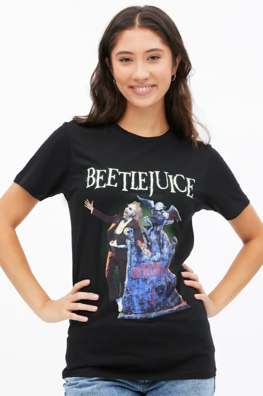 Beetlejuice Graphic Boyfriend Tee sold by Bluenotes
