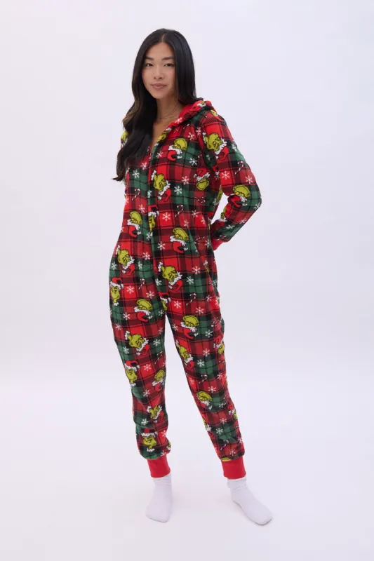 The Grinch Hooded Onesie sold by Bluenotes