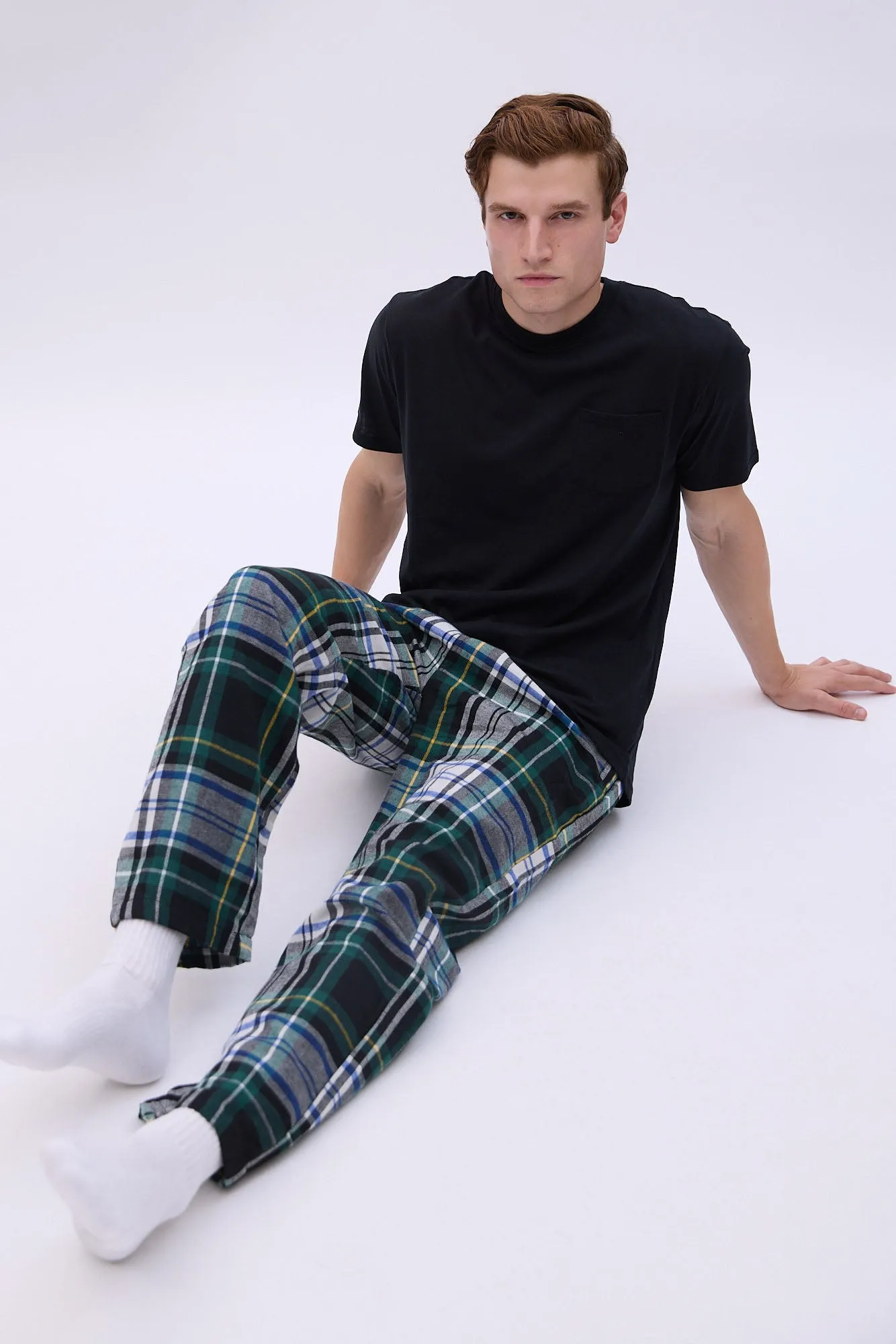 Plaid Classic Pajama Pants sold by Bluenotes product image thumbnail 4