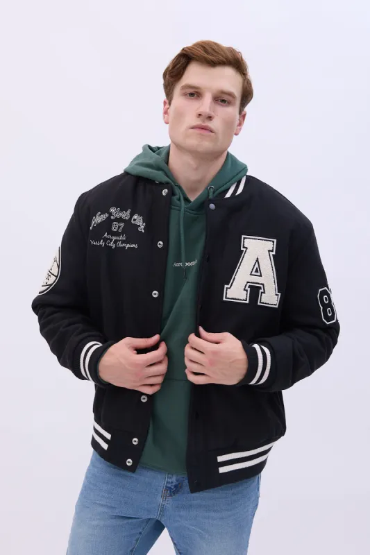 AERO Varsity Bomber Jacket sold by Bluenotes