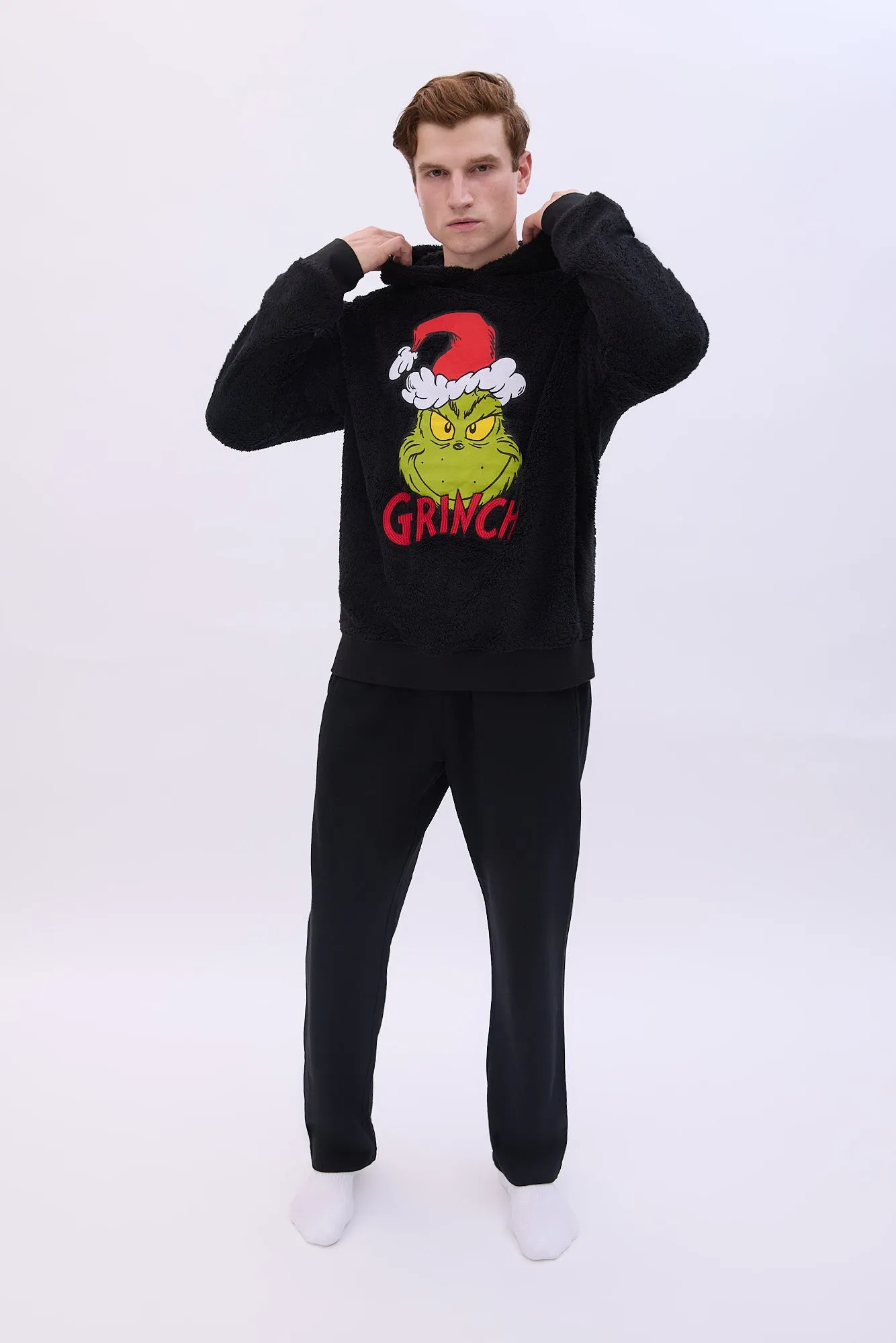 The Grinch Sherpa Hoodie sold by Bluenotes product image thumbnail 4