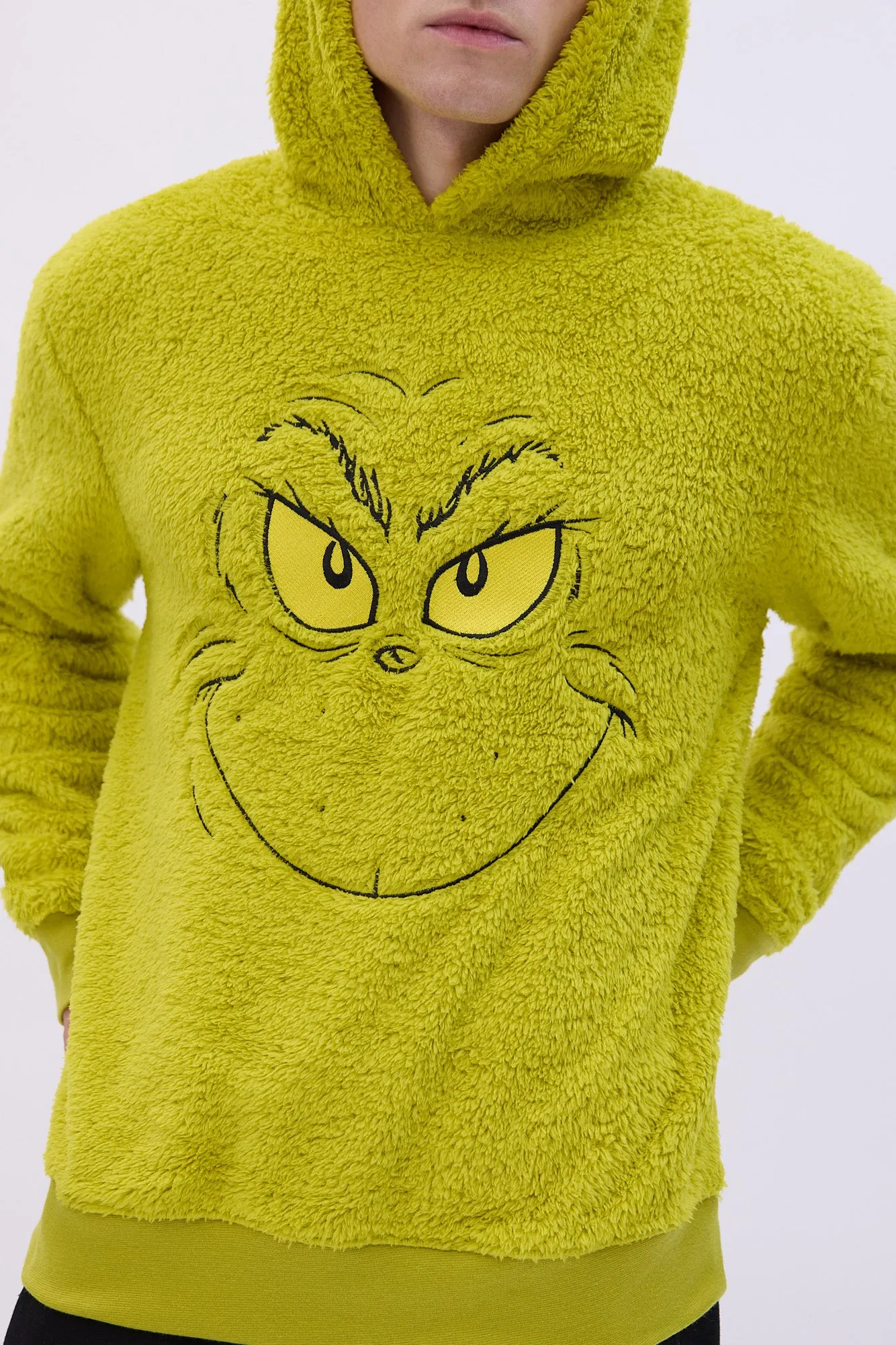 The Grinch Sherpa Hoodie sold by Bluenotes product image thumbnail 2