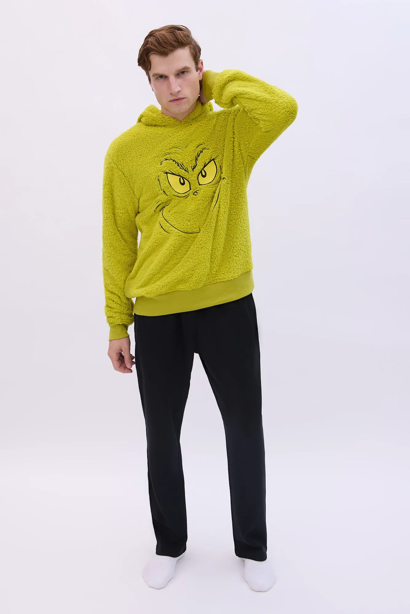 The Grinch Sherpa Hoodie sold by Bluenotes product image thumbnail 4